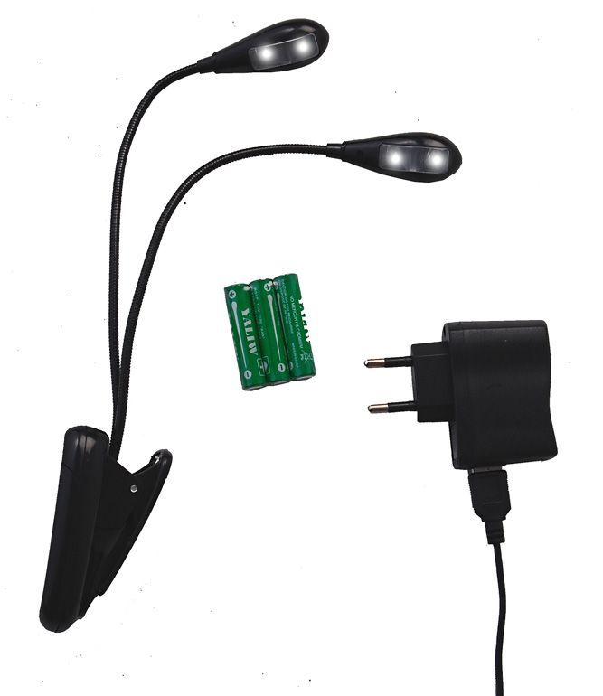 Record LC-22 double LED clip-on lamp