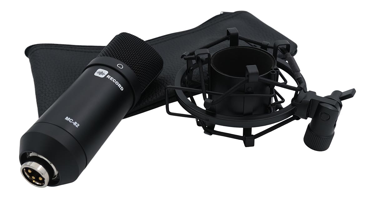Record MC-82 BK black condenser microphone