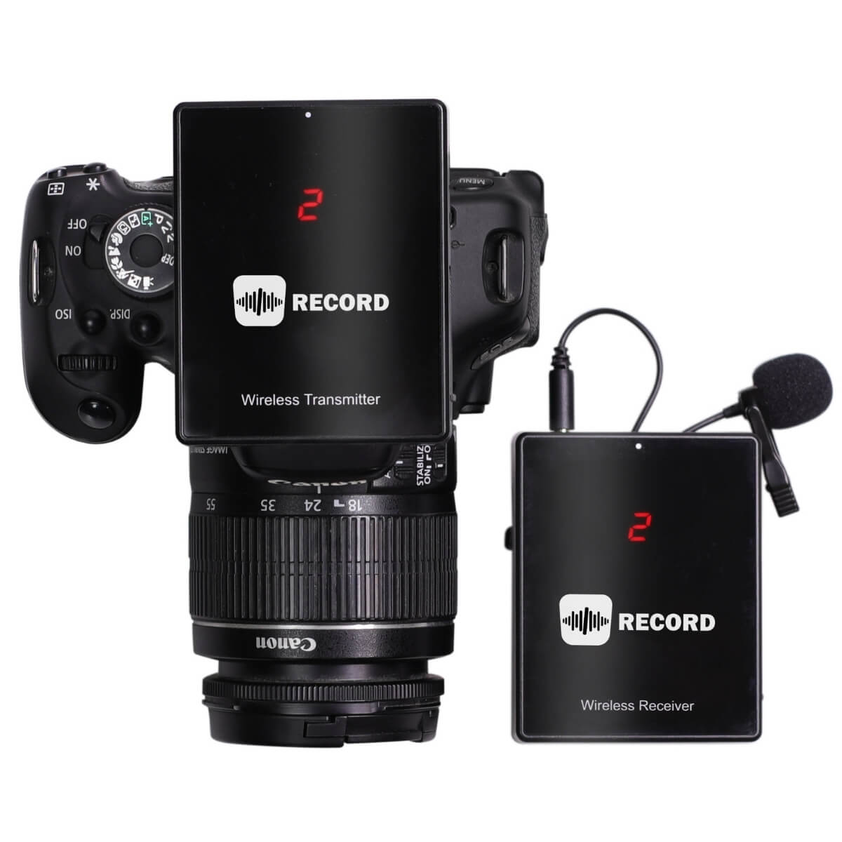 Record WM-41 wireless clip-on microphone set