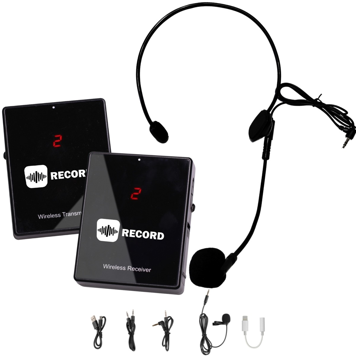 Record WM41HS wireless headset microphone set